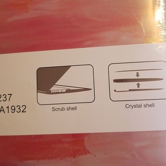 Pink Ombre Print Case Cover For Mac Book Air Pro 13 - Picture 7 of 10